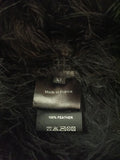 Sonia Rykiel Black Marabou Plume Feather Vest - BOUTIQUE PURCHASE PRICE