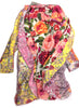 As Four Multi Color Pink Yellow Floral Lace Balloon David Bowie Pants and Jacket