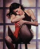 Ann Demeulemeester Black Sheer Net Wrap Skirt with Embroidery "And the wind caught the edge"