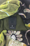 Anna Sui Green Lame and Black Sequin Floral Day Dress - BOUTIQUE PURCHASE PRICE