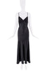Vintage Black Bias Cut Slip Dress Gown