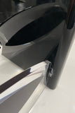 "Silence of Eclipse" Lucite Black and Clear Console Table by Mikhail Loznikov - signed & dated 1992