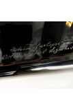 "Silence of Eclipse" Lucite Black and Clear Console Table by Mikhail Loznikov - signed & dated 1992