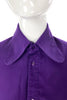 Vivienne Westwood Purple Orb Kipper Tie  & Vintage 70's Purple Penny Round Collar Shirt