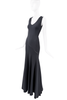 Alaia Dark Grey Cut Out Bias Cut Dress Gown