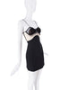 Nensi Dojaka Black Sheer Cut Out Ruffle Shell Bustier Mini Dress
