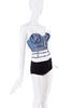 Anderson Bell Denim Cut Out Zipper Bustier Tube Top