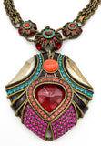 Lanvin Maharaja Crown Jewel Pendent Necklace Set SS2010