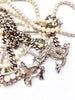 Fausto Puglisi Pearl and Chain Diamanté Cross Necklace