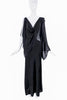 Gareth Pugh Black Draped Grecian Sheer Cut Out Dress Gown