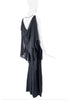 Gareth Pugh Black Draped Grecian Sheer Cut Out Dress Gown