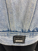 Versace Jeans Couture Oversized Denim Vest with Silver Medusa Buttons - BOUTIQUE PURCHASE PRICE