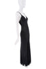 Dolce & Gabbana Black Bias Cut Sheer Exposed Boning Corset Dress Gown