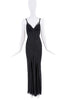 Dolce & Gabbana Black Bias Cut Sheer Exposed Boning Corset Dress Gown