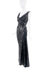 Vivienne Westwood Black Sequin Bias Cut Dress Gown