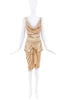 Vivienne Westwood Gold Bias Cut Bow Dress