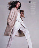Helmut Lang Off White Fuzzy "Feather" Paper Coat