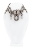 Butler & Wilson Silver Crystal Opal Maasai Choker Necklace