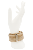 Valentino Gold Marble Pavé Crystal Slip On Cuff Bracelet