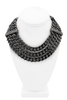 Burberry Blackened Silver Chunky Three Chain Link Necklace