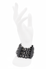 Burberry Blackened Silver Gunmetal Three Chain Link Bracelet