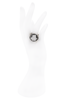 Calvin Klein Silver Crystal Circular Cocktail Ring
