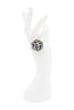 Vintage Silver Floral Cut Out Embellished Cocktail Ring