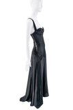 Kiki De Montparnasse Black Ribbed Corset Gown