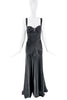 Kiki De Montparnasse Black Ribbed Corset Gown