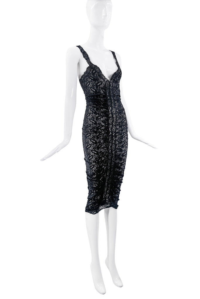 Dolce&Gabanna Black Lace Bodycon Dress
