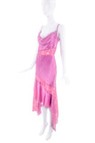 Julien MacDonald Pink Lace Cut Out Gown