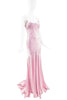 Roberto Cavalli Pink Bias Cut Dress Gown