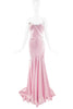 Roberto Cavalli Pink Bias Cut Dress Gown