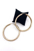 Vintage Gold Oversized Round Hoop Earrings