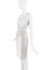 Dolce & Gabbana White Creme Floral Lace Bodycon Bustier Dress