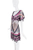 Roberto Cavalli Sheer Mesh Crystal Sequin Beaded Pattern Dress