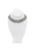 Vintage Silver Crystal Rhinestone Three Layer Necklace