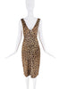 Dolce & Gabbana Brown Black Cheetah Print Bodycon Dress