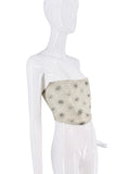 Vivienne Westwood White Black Polka Dot Burst Pattern Bustier Corset Top