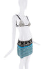 Dolce & Gabbana Blue Crystal Beaded Mini Skirt