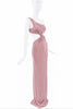 Tom Ford Pink Twisted One Shoulder Cut Out Gown