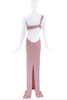 Tom Ford Pink Twisted One Shoulder Cut Out Gown
