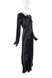 Comme De Garcon Black Collared Button Down Gown