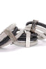 Eddie Borgo Gunmetal Silver Interchangeable Pavé Crystal Stacked Bracelets