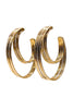 Vionnet Gold Tribal Triple Hoop Earring