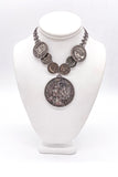 Chanel Gunmetal Coin Necklace SS2003