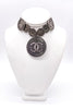 Chanel Gunmetal Coin Necklace SS2003