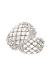Christian Dior Quilted Lucite and Crystal Cuff Bracelet Set SS2004