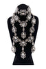 Armen Ra Crystal Silver 3 Necklace Parure with Matching Earrings