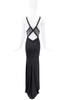 Alexandre Vauthier Black Cut Out Mesh Dress Gown
